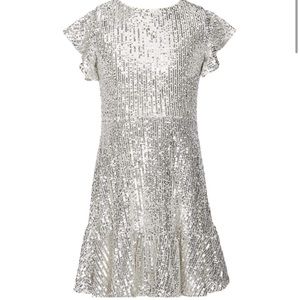 GB Girl Silver Sequin Dress